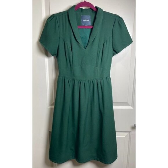 Modcloth Dresses & Skirts - ModCloth Womens Green Fit & Flare Dress Sz Small - Chic Office  Retro